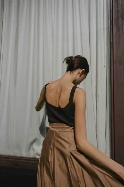 Knitted Scoop Tank Top