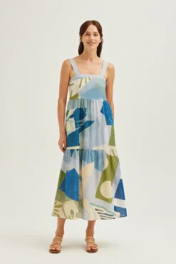 La Risa Cotton Tiered Dress