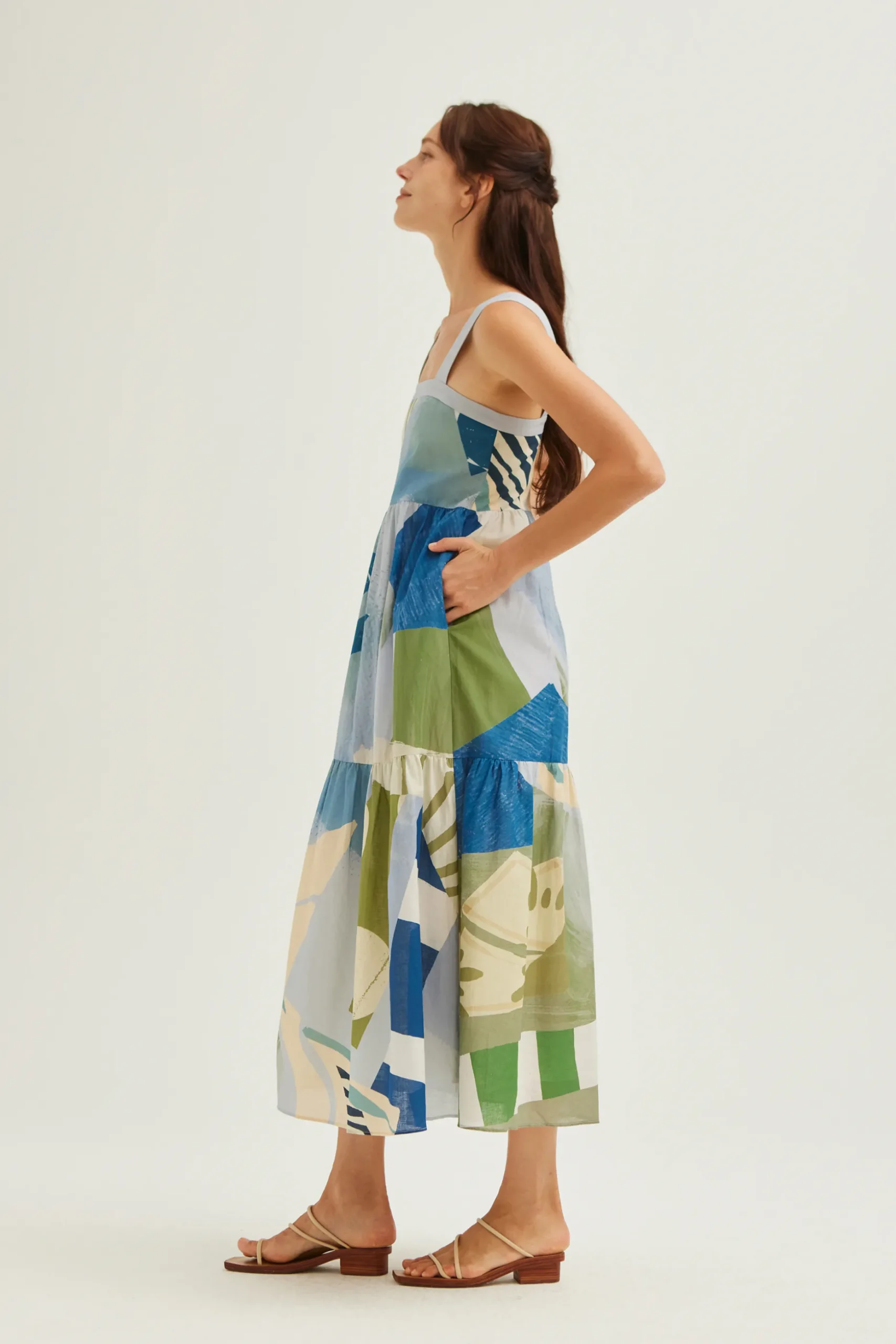 La Risa Cotton Tiered Dress