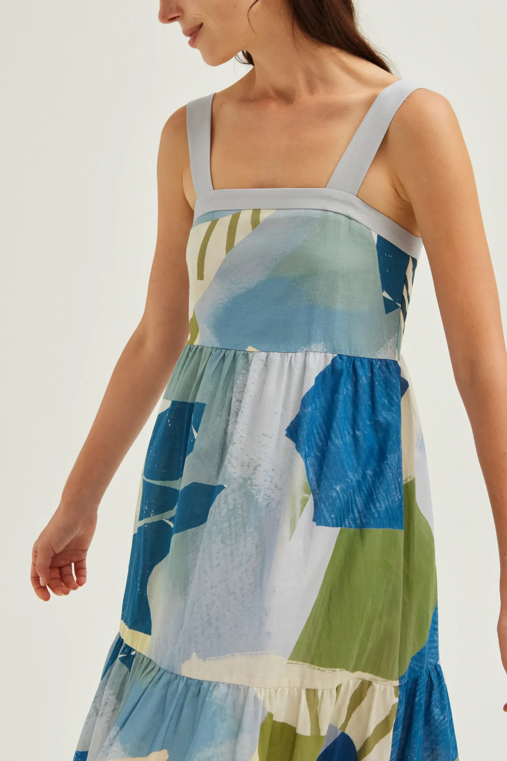 La Risa Cotton Tiered Dress