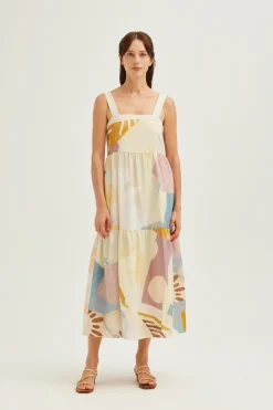 La Risa Cotton Tiered Dress