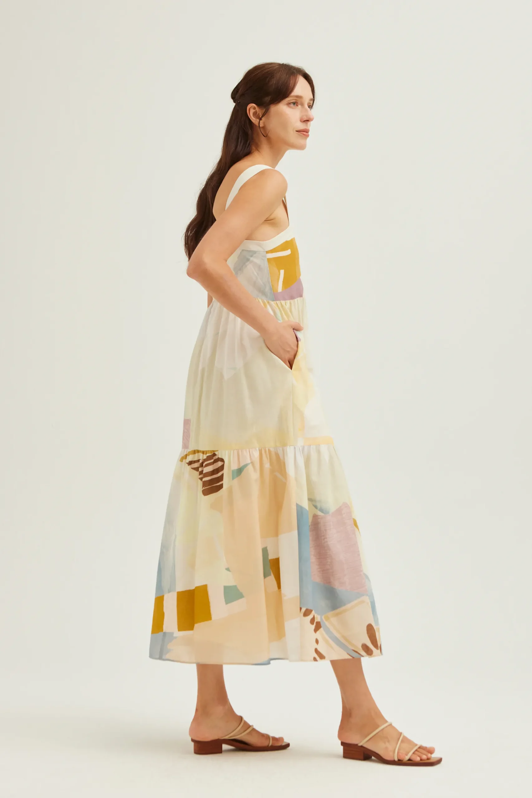 La Risa Cotton Tiered Dress
