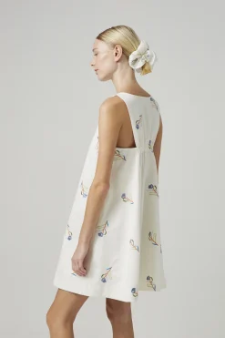 Liberty Cotton Embroidered Shift Dress