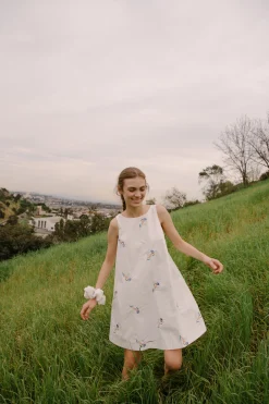 Liberty Cotton Embroidered Shift Dress