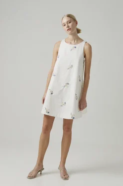 Liberty Cotton Embroidered Shift Dress