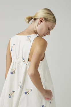 Liberty Cotton Embroidered Shift Dress