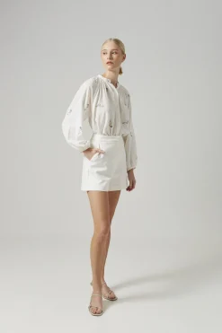 Liberty Embroidered Billowy Blouse