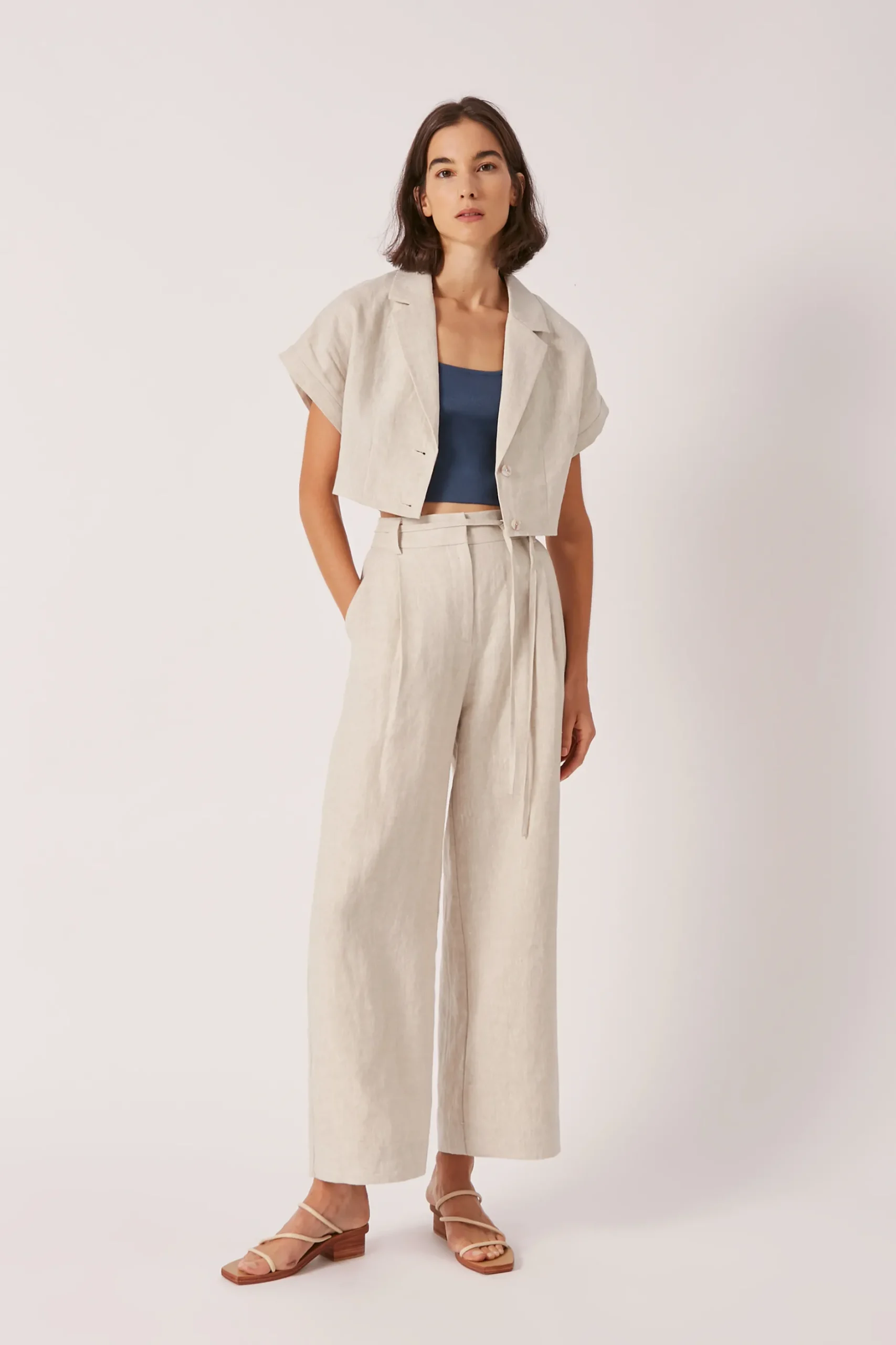Linen Belted Pants