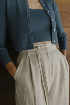 Linen Belted Pants