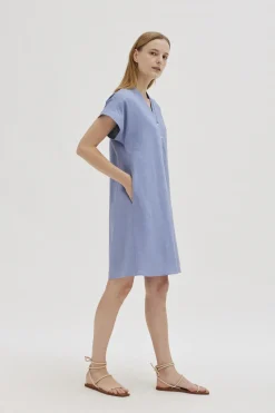 Linen Boxy Shift Dress