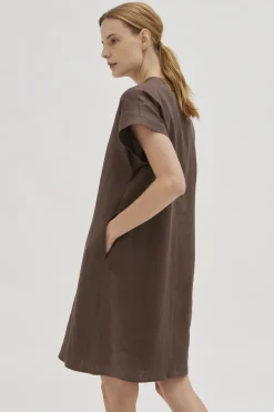 Linen Boxy Shift Dress