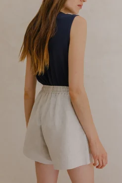 Linen Boxy Shorts