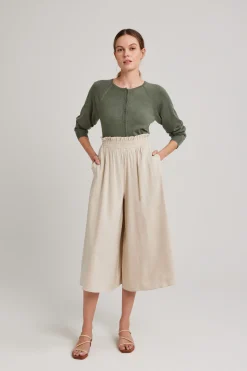 Linen Gathered Culottes