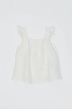 Linen Gathered Tent Top