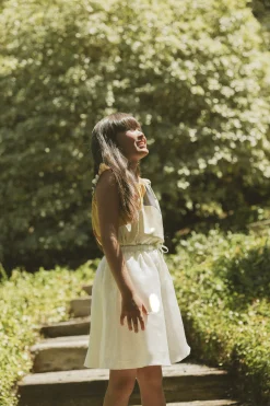 Linen Midi Skirt