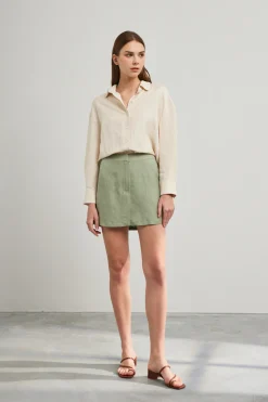Linen Mini Skorts