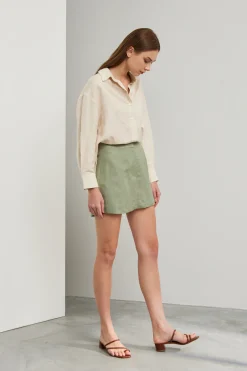 Linen Mini Skorts