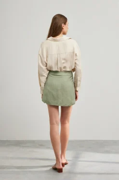 Linen Mini Skorts
