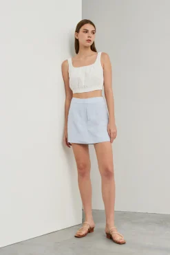 Linen Mini Skorts