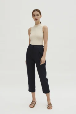Linen Tapered Pants