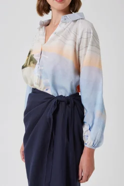 Linen Wrap Skirt