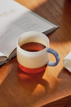 [Local Shipping Only] Colourblock Glass Mug Set (Set of 2)