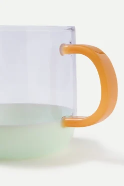 [Local Shipping Only] Colourblock Glass Mug Set (Set of 2)