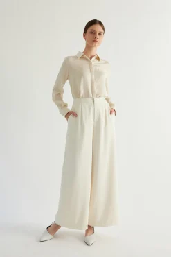 Longline Pleat Front Trousers