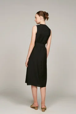 Loop Buckle Midi Dress