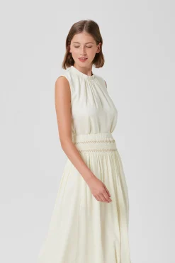 Lyocell Gathered Shift Top