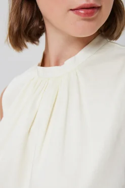 Lyocell Gathered Shift Top