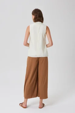 Lyocell Gathered Shift Top