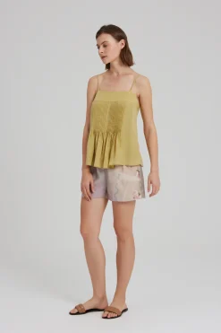 Lyocell Pintuck Cami Top