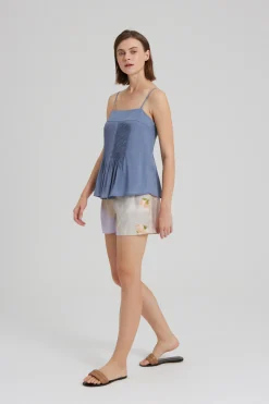Lyocell Pintuck Cami Top