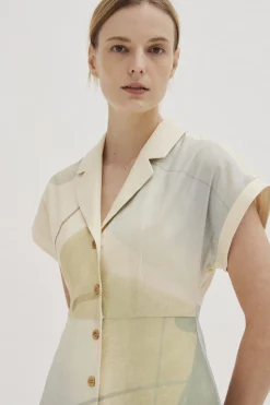 Meadow Linen Collared Dress