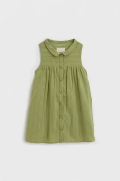 Mini Gathered Shirt Dress