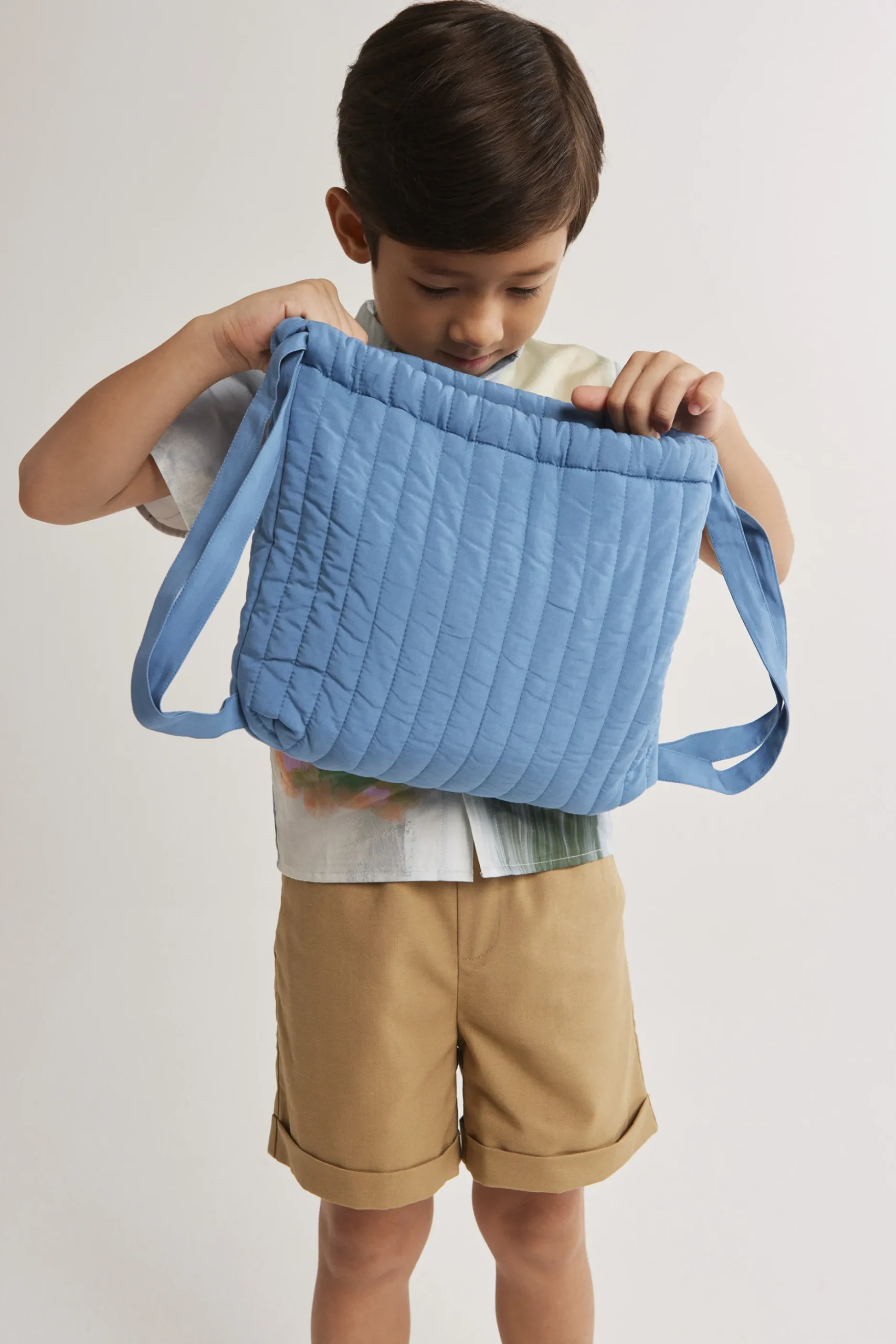 Mini Quilted Drawstring Bag