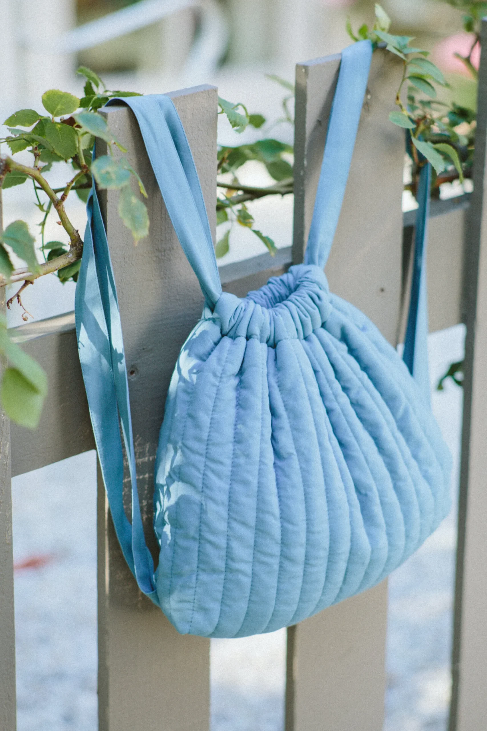 Mini Quilted Drawstring Bag