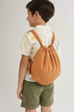 Mini Quilted Drawstring Bag