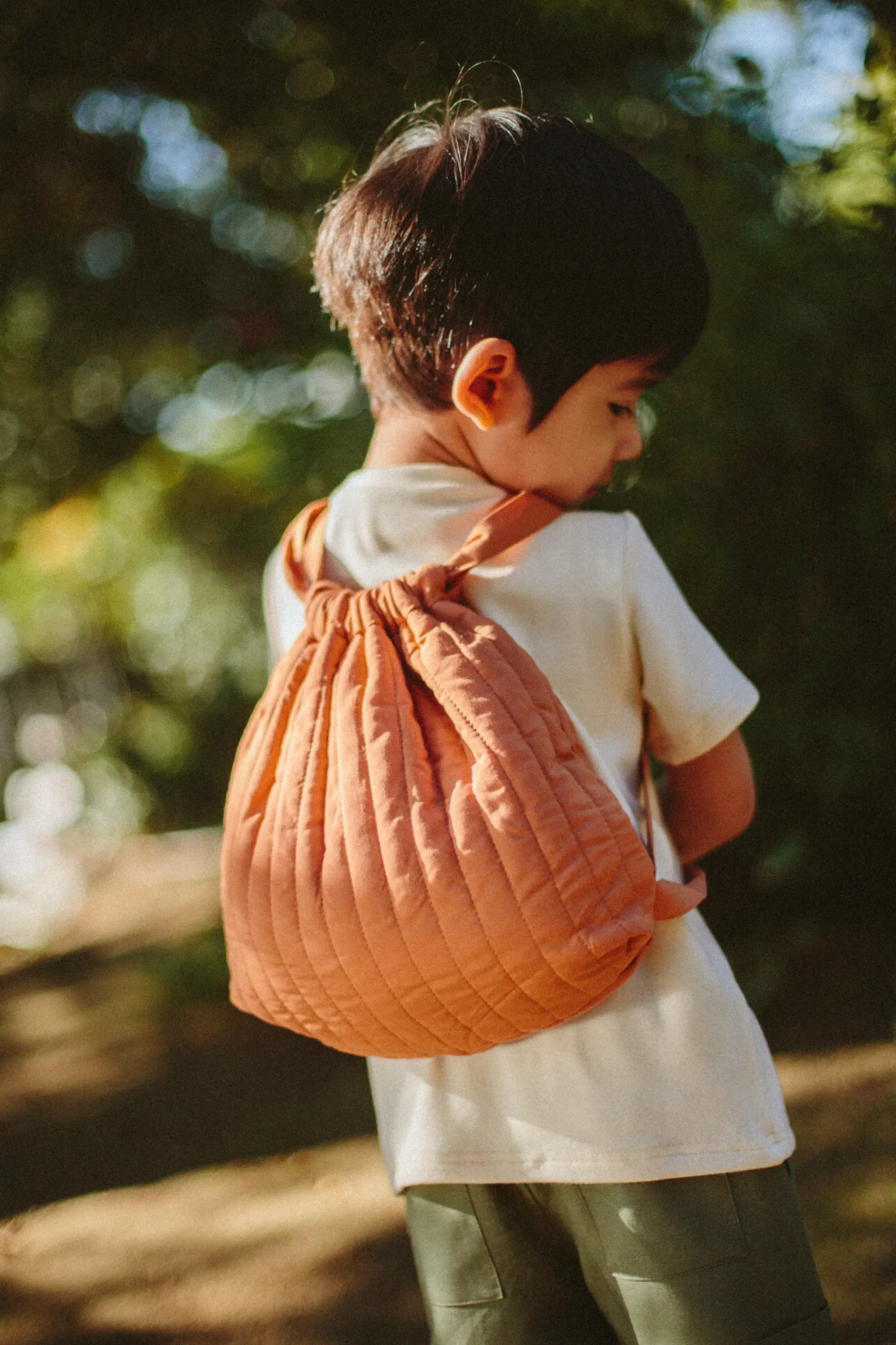 Mini Quilted Drawstring Bag