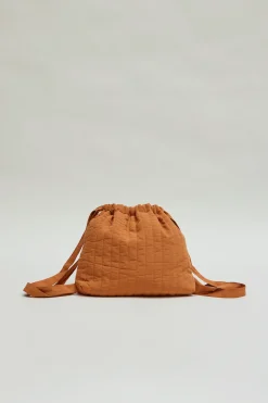 Mini Quilted Drawstring Bag