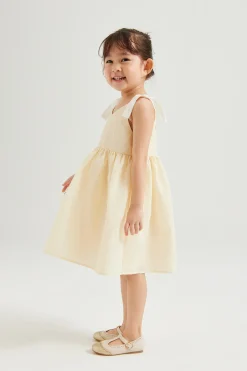 Mini Textured V-Neck Dress
