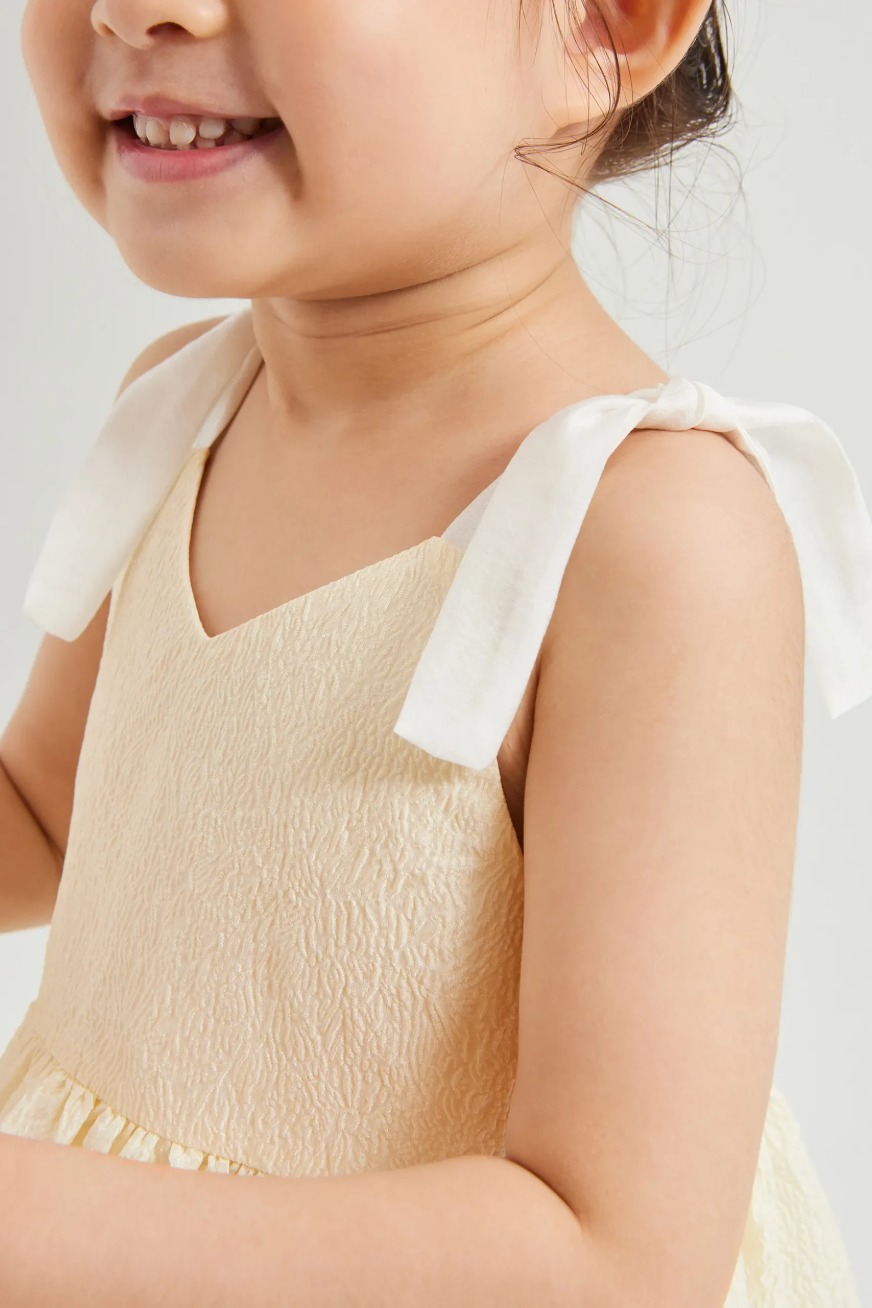 Mini Textured V-Neck Dress