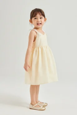 Mini Textured V-Neck Dress