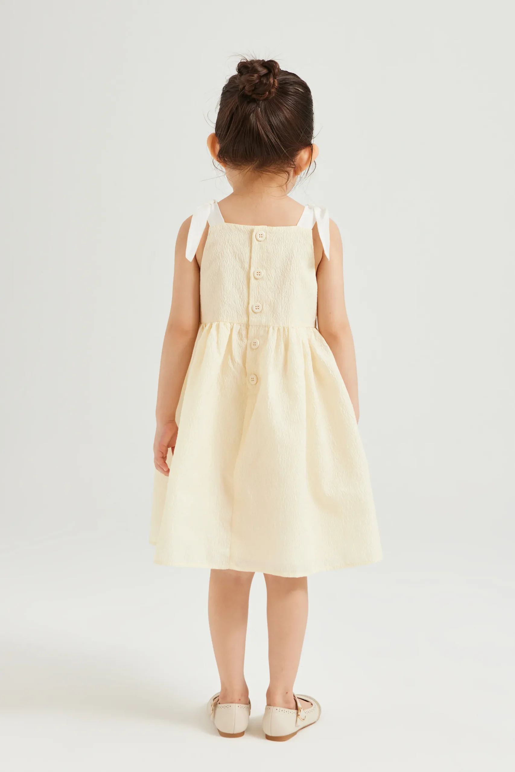 Mini Textured V-Neck Dress