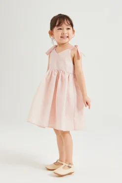 Mini Textured V-Neck Dress