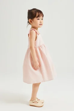 Mini Textured V-Neck Dress