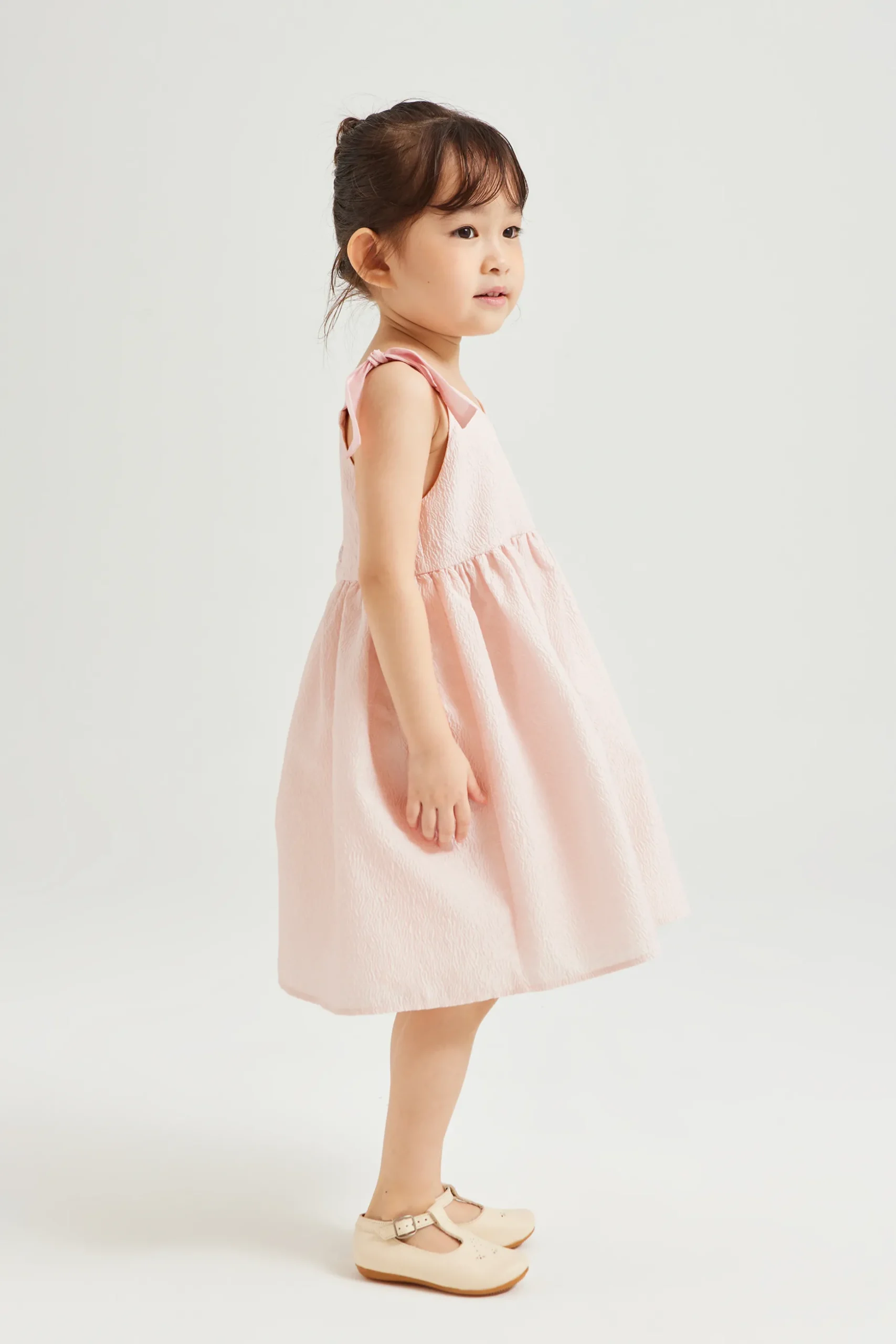Mini Textured V-Neck Dress