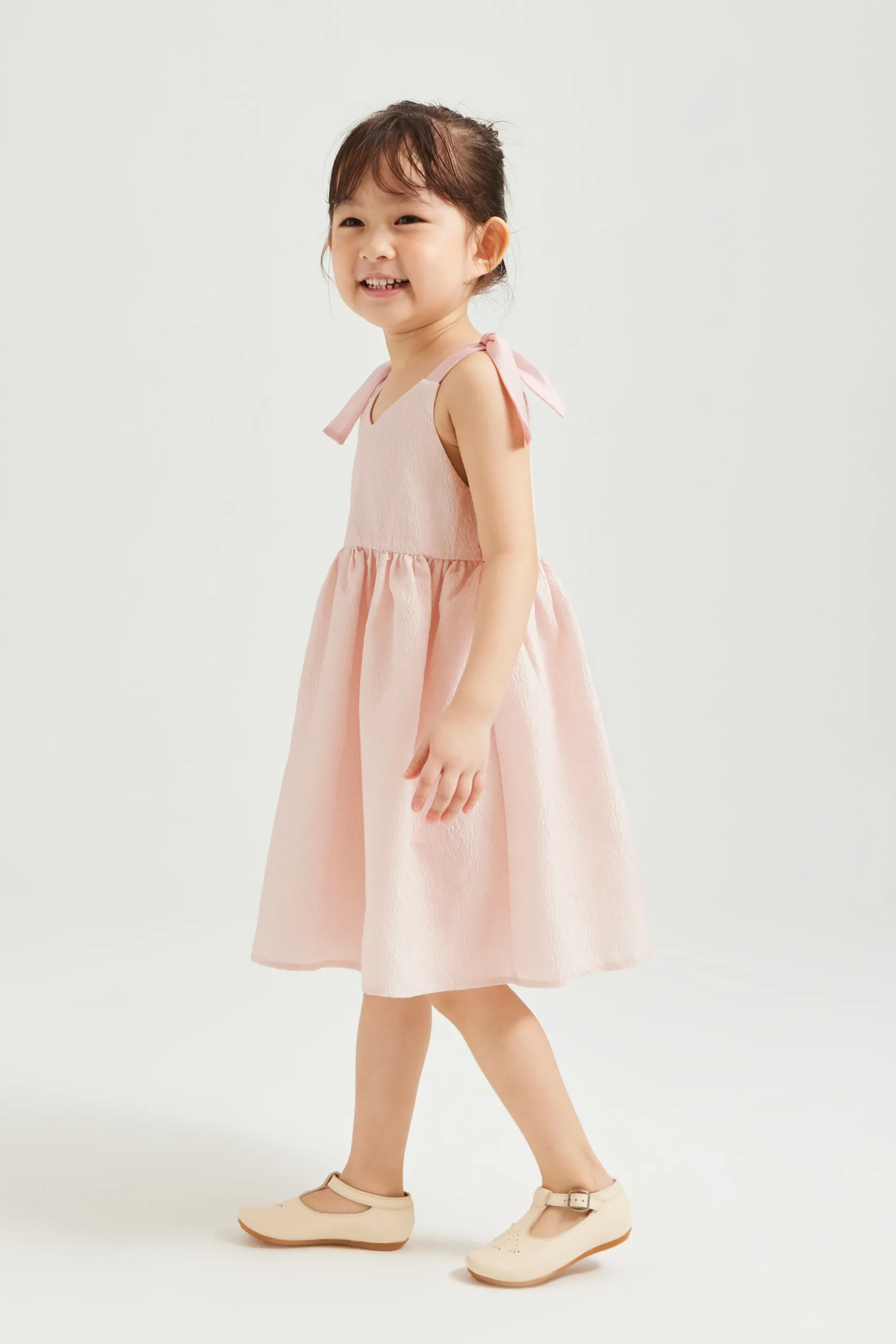 Mini Textured V-Neck Dress