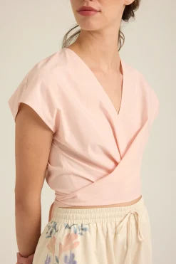 Modal-Cotton Wrap Top